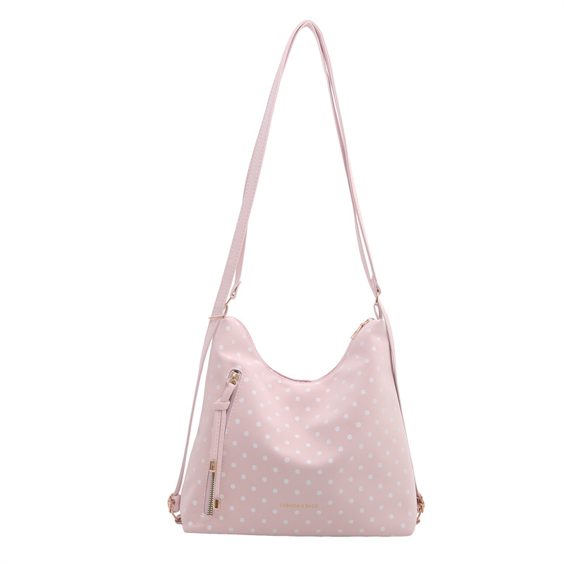 Geantă de oraș cu imprimeu buline, capacitate mare, design simplu și stilat, tote crossbody