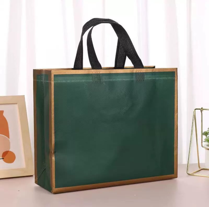 Geantă din material nețesut de înaltă calitate, tote extra-large pentru haine feminine, geantă de cumpărături și cadouri, cu imprimare a logo-ului