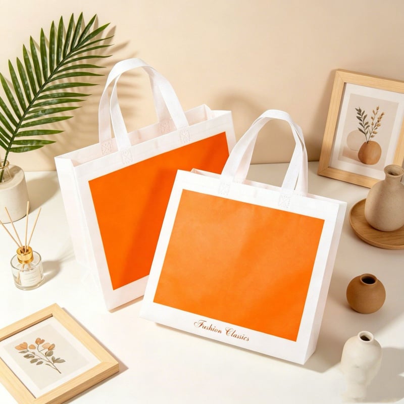 Geantă din material nețesut de înaltă calitate, tote extra-large pentru haine feminine, geantă de cumpărături și cadouri, cu imprimare a logo-ului