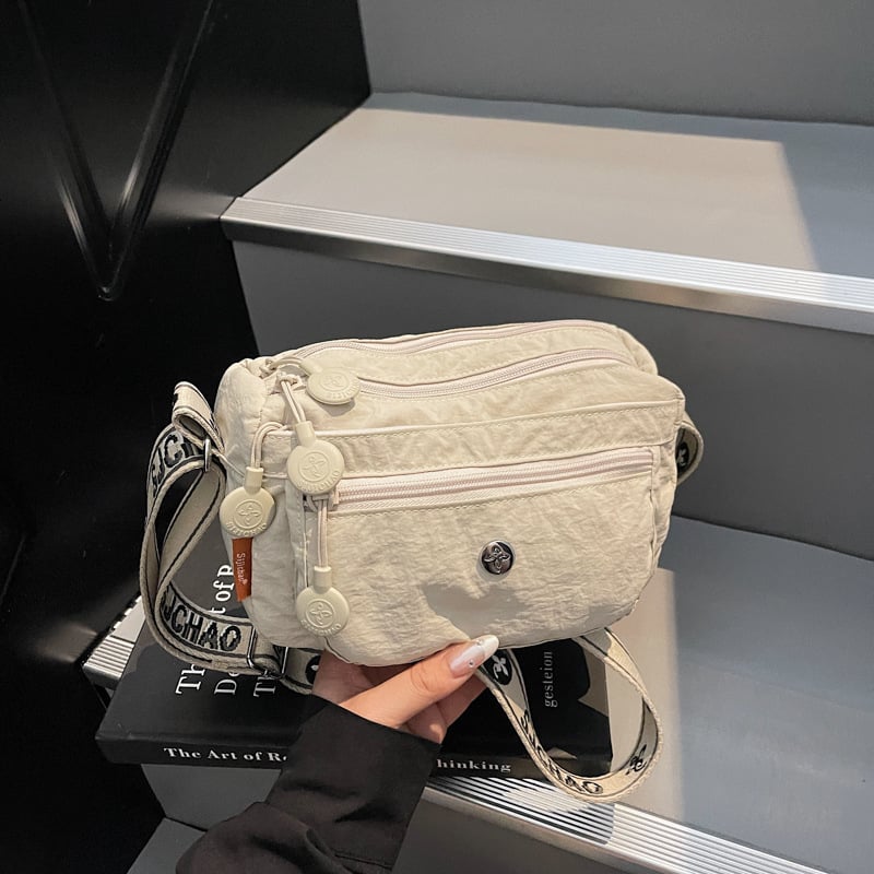 Geantă de damă din nailon, mică, ușoară, crossbody pentru telefon, design mini pătrat, ediție 2025