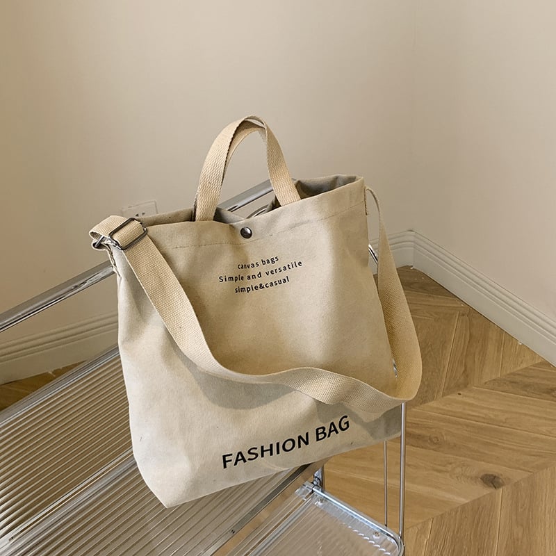 Geantă de pânză pentru femei, stil retro pentru studentă, capacitate mare, poșetă de umăr și crossbody