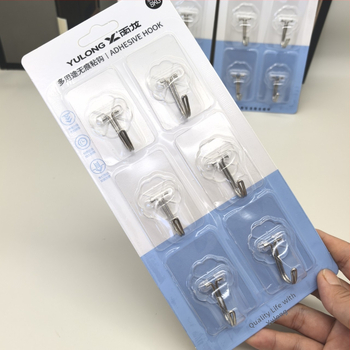 Rain Dragon Traceless Sticky Hooks, 6 kusov, Nano Transparent