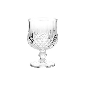 Set de 4 pahare de vin, stil european, cu tăietură în formă de diamant