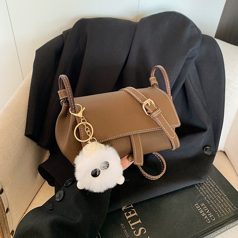 Geantă crossbody pentru femei, 2025 nou model, design de nișă, stil pernă, culoare solidă, PU
