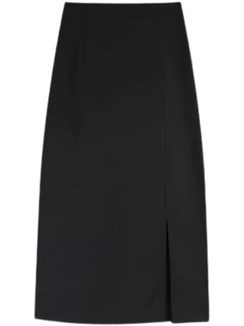 Fustă midi talie înaltă, slimming pentru femei – plus size, croială strânsă pe șolduri, Primăvara 2024
