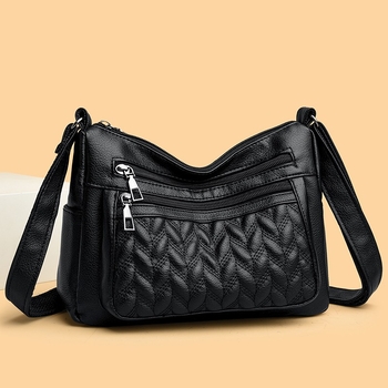 Ženska PU kožna crossbody torbica visoke klase, velika kapaciteta, mala kvadratna torbica