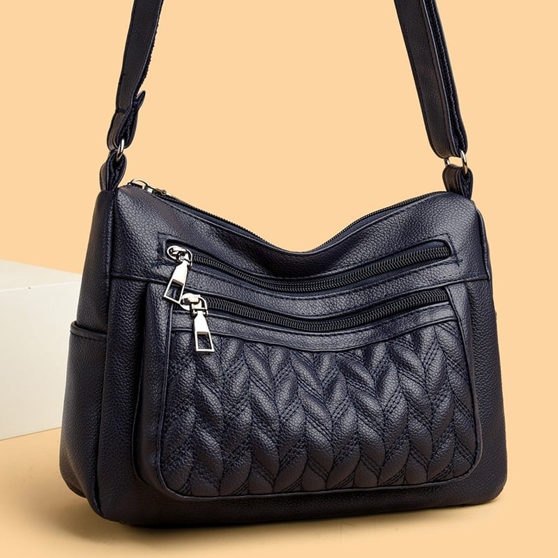 Ženska PU kožna crossbody torbica visoke klase, velika kapaciteta, mala kvadratna torbica