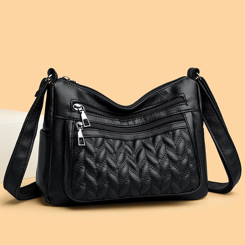 Ženska PU kožna crossbody torbica visoke klase, velika kapaciteta, mala kvadratna torbica