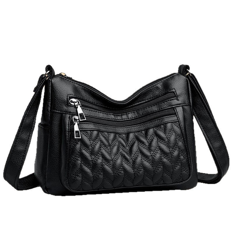 Ženska PU kožna crossbody torbica visoke klase, velika kapaciteta, mala kvadratna torbica