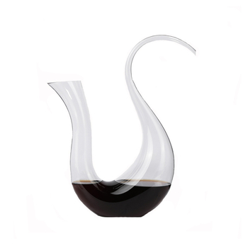 Decantor de vin din cristal fără plumb, cu logo personalizat, turnare manuală, corp monobloc, design creativ