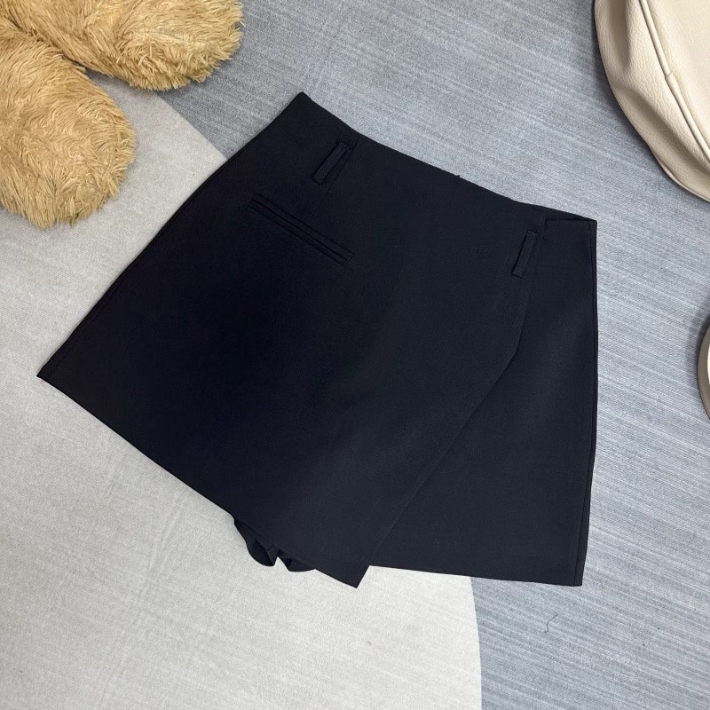 Fustă-pantalon irregulară pentru femei, toamnă-iarnă, talie înaltă, inspirată de blazer, versatilă, siluetă în linie A