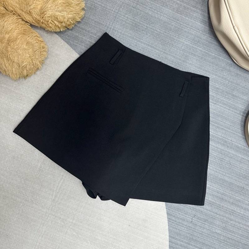 Fustă-pantalon irregulară pentru femei, toamnă-iarnă, talie înaltă, inspirată de blazer, versatilă, siluetă în linie A