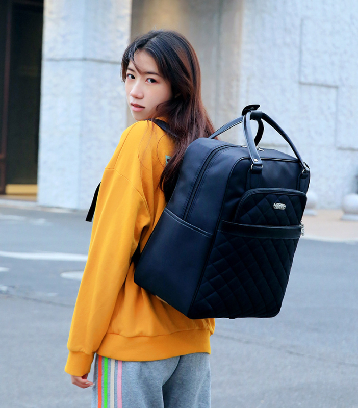Ruksak s kotačićima za školu i putovanja, 20-35 L, unisex, geometrijski uzorak, Oxford tkanina