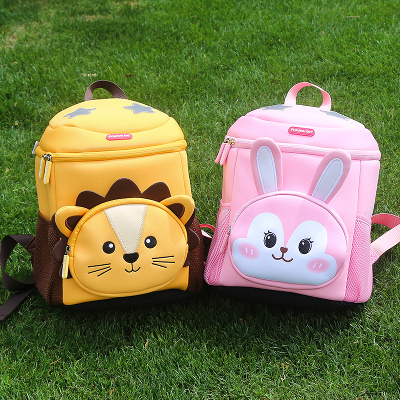 Geantă bucket pentru copii, rucsac la modă pentru grădiniță, cu design animale desen animate, antiderapant