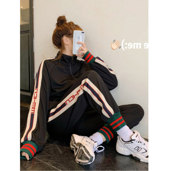 Set din două piese pentru femei, hanorac în stil coreean, îmbrăcăminte sport casual, 2025, versatil pentru primăvară și toamnă.