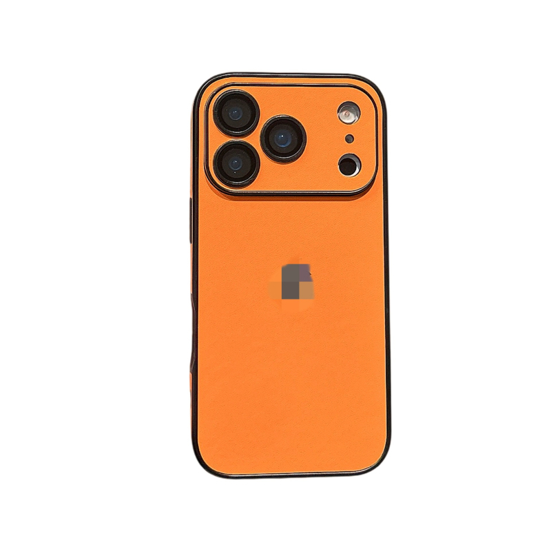 Husă din piele cu protecție pentru obiectiv pentru iPhone 17 Pro Max — husă durabilă, protecție antișoc