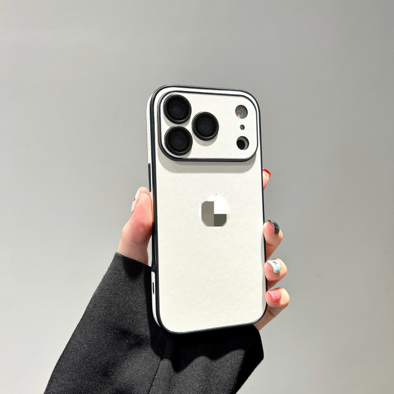 Husă din piele cu protecție pentru obiectiv pentru iPhone 17 Pro Max — husă durabilă, protecție antișoc