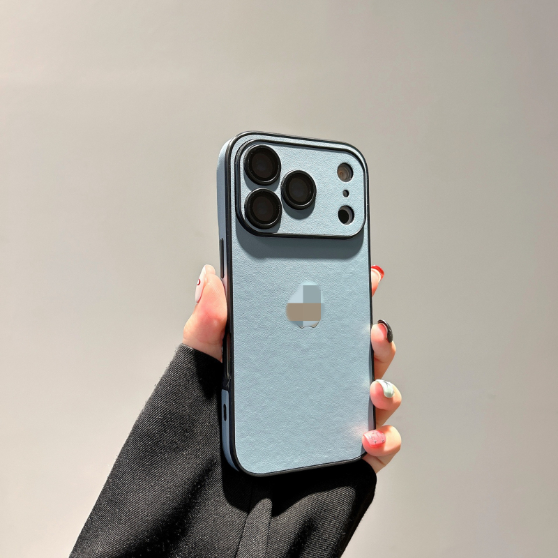 Husă din piele cu protecție pentru obiectiv pentru iPhone 17 Pro Max — husă durabilă, protecție antișoc