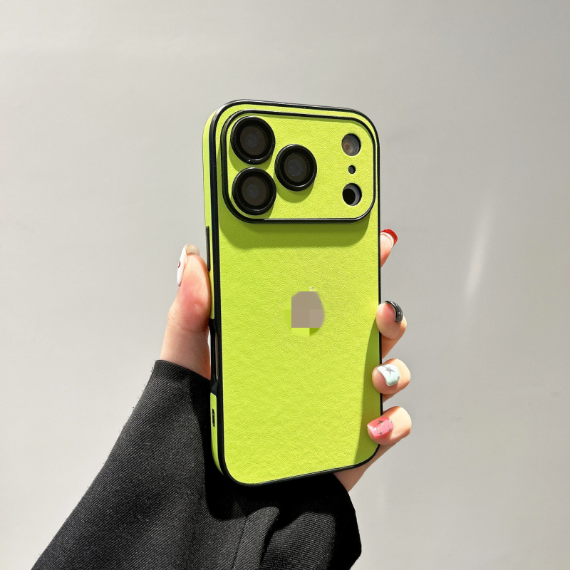Husă din piele cu protecție pentru obiectiv pentru iPhone 17 Pro Max — husă durabilă, protecție antișoc