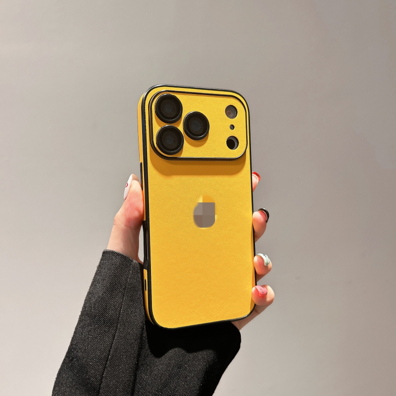 Husă din piele cu protecție pentru obiectiv pentru iPhone 17 Pro Max — husă durabilă, protecție antișoc