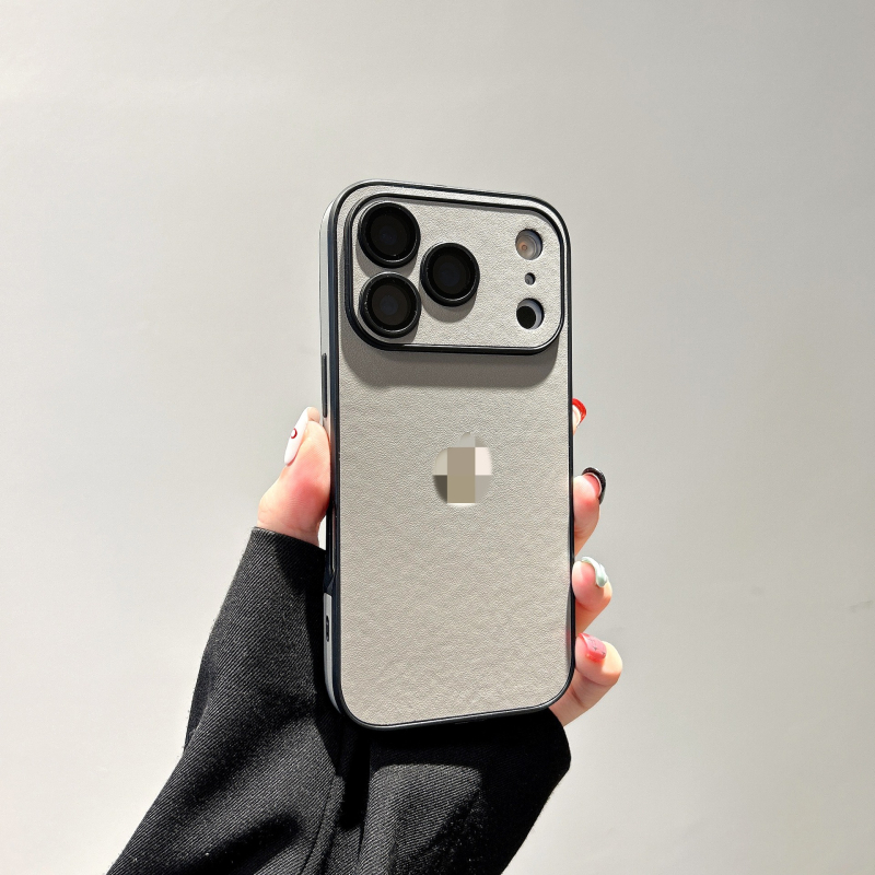 Husă din piele cu protecție pentru obiectiv pentru iPhone 17 Pro Max — husă durabilă, protecție antișoc