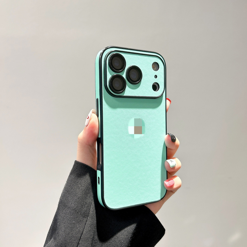 Husă din piele cu protecție pentru obiectiv pentru iPhone 17 Pro Max — husă durabilă, protecție antișoc