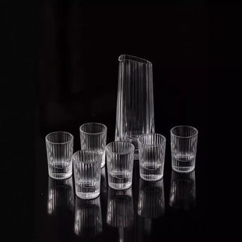 Set decantator cu cioc de turnare și pahar de măsurare cu scară, sticlă borosilicat de înaltă rezistență, 101–200 ml, pentru uz casnic și hotelier