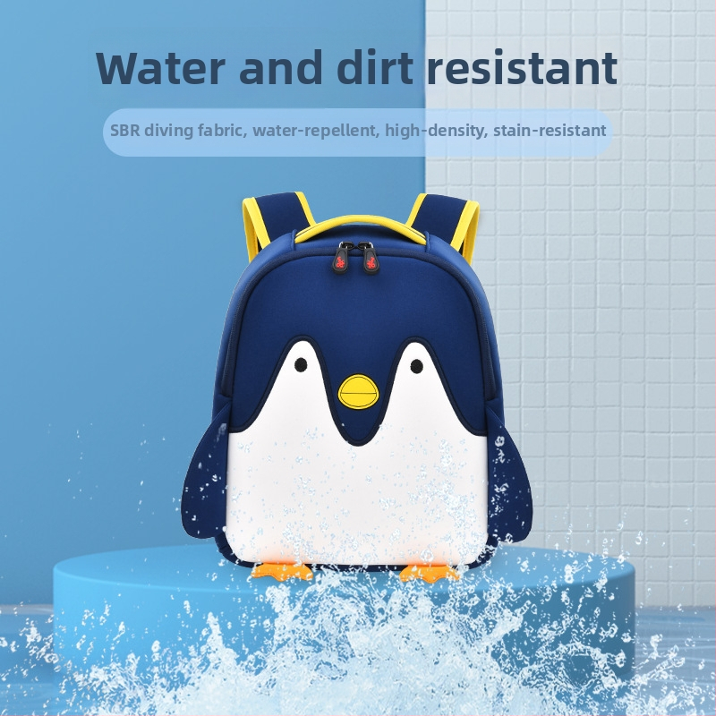 Unisex batoh Penguin do materskej školy s potlačou loga, priedušný a ľahký, dizajn proti strateniu