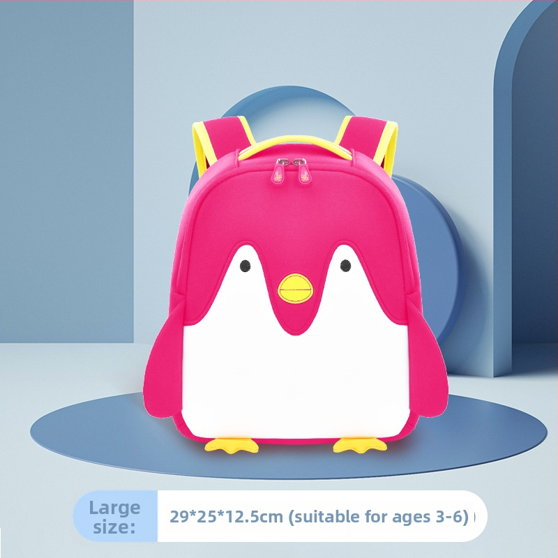 Unisex batoh Penguin do materskej školy s potlačou loga, priedušný a ľahký, dizajn proti strateniu