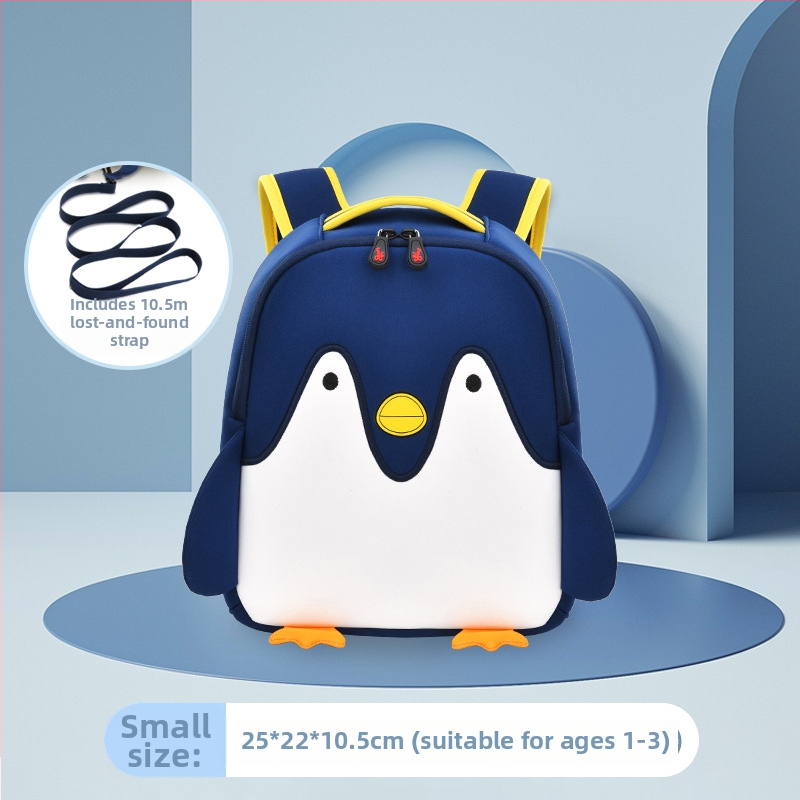 Unisex batoh Penguin do materskej školy s potlačou loga, priedušný a ľahký, dizajn proti strateniu