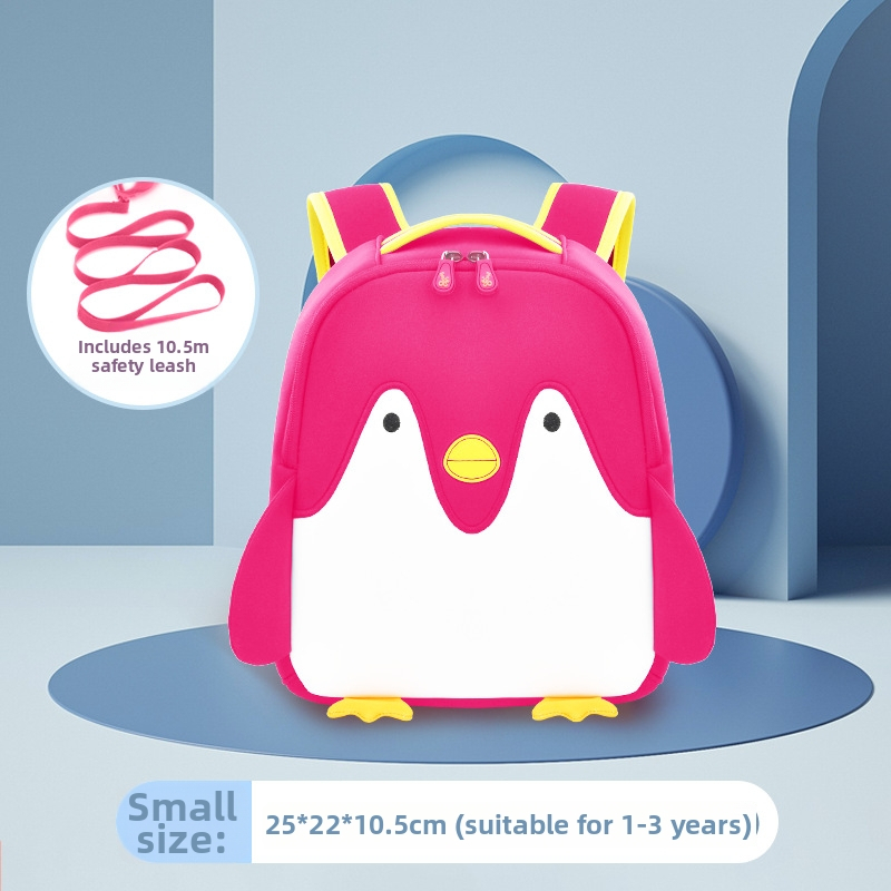 Unisex batoh Penguin do materskej školy s potlačou loga, priedušný a ľahký, dizajn proti strateniu
