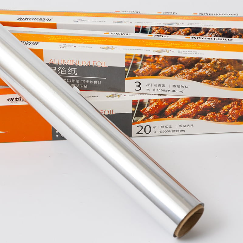 folie de aluminiu pentru uz casnic, groasă, pentru coacere și grătar, lățime 30 cm