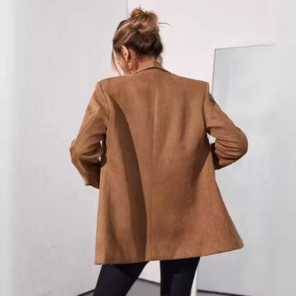 Blazer damă de culoare solidă, casual pentru muncă și purtare zilnică