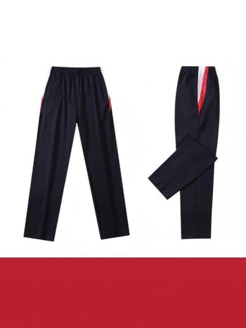 Set de uniformă școlară, două piese, pentru elevi de liceu: top cu mânecă scurtă și pantaloni, stil campus