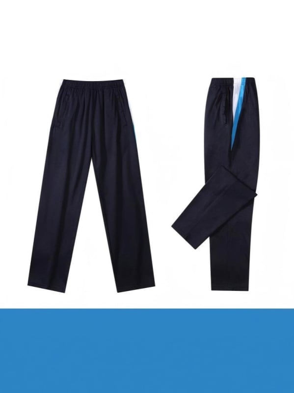 Set de uniformă școlară, două piese, pentru elevi de liceu: top cu mânecă scurtă și pantaloni, stil campus