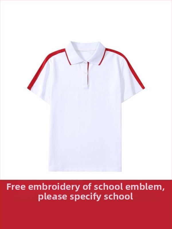 Set de uniformă școlară, două piese, pentru elevi de liceu: top cu mânecă scurtă și pantaloni, stil campus