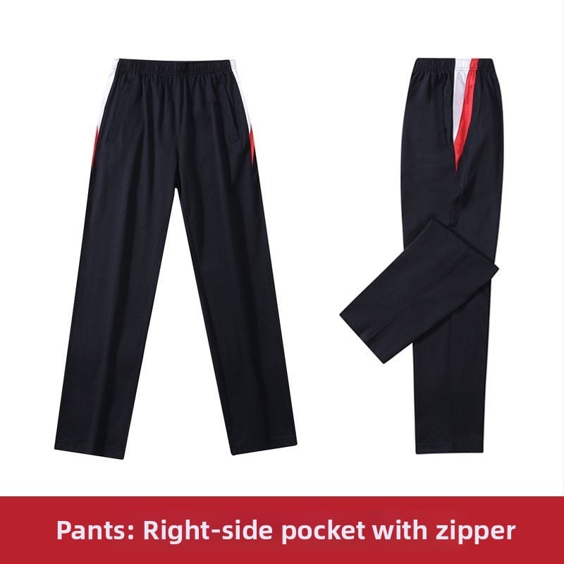 Set de uniformă școlară, două piese, pentru elevi de liceu: top cu mânecă scurtă și pantaloni, stil campus