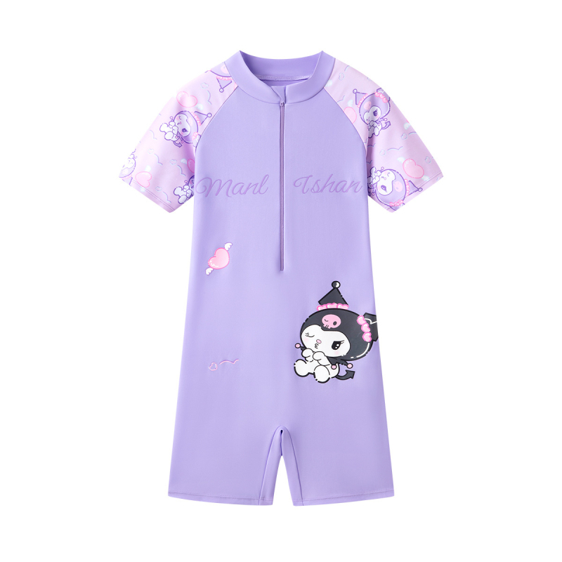 Costum de baie pentru copii, model nou, cu imprimeu drăguț desen animat, dintr-o singură piesă, pentru plajă