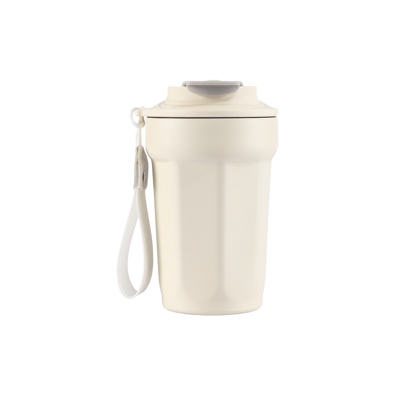Cană de cafea din oțel inoxidabil 316, izolație în vid, portabilă pentru mașină, design octogonal, cadou