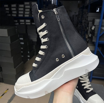 Klasične visoke platnene tenisice s debelom sole i platformom, unisex, za jesen