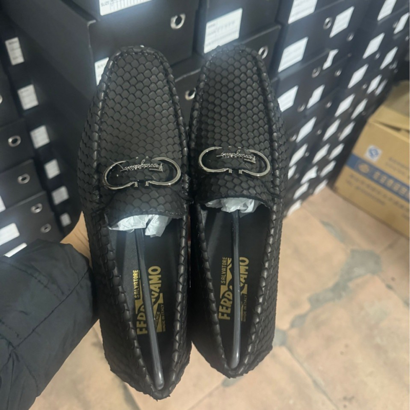 Mocasin bărbătesc din velur, cataramă metalică, piele de vită țesută, loafers casual confortabili