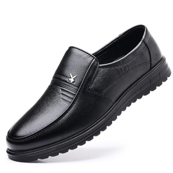 2025 nova muška casual kožna obuća s mekanom potplatom, slip-on dizajn, niski gornji dio, okrugla prst, umjetna koža, PU podstava, plastična potplata, ravni đon