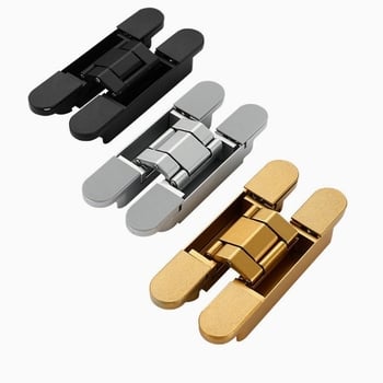 Balama ascunsă reglabilă tridimensional, 150×25 mm, din aliaj de zinc, pentru uși interioare din lemn