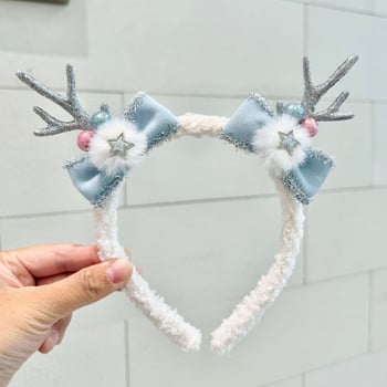 Diademă pentru păr cu coarne de ren, din rășină, 17x18 cm