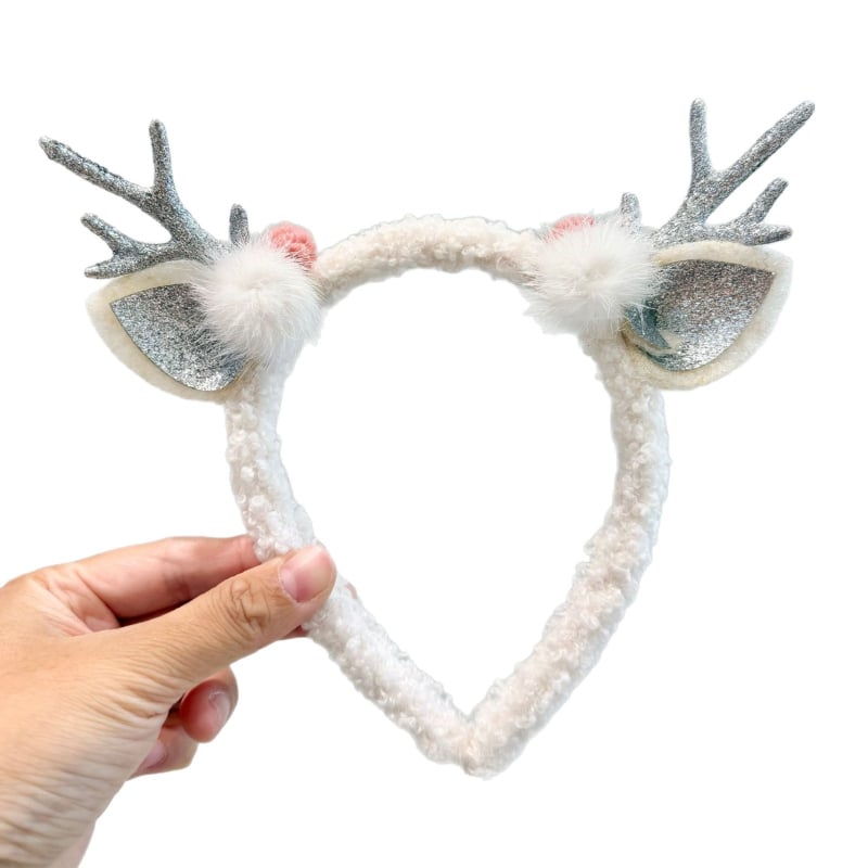 Diademă pentru păr cu coarne de ren, din rășină, 17x18 cm
