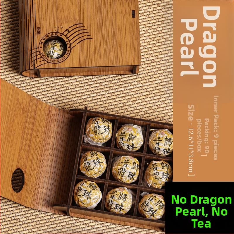 Baliaca krabička na čajové lístky Dragon Pearl pre biely čaj Pu'er, darčeková krabička, prémiová prázdna krabička, gravírovaná laserom, Tianxinda, 6/8/9/10/12 ks