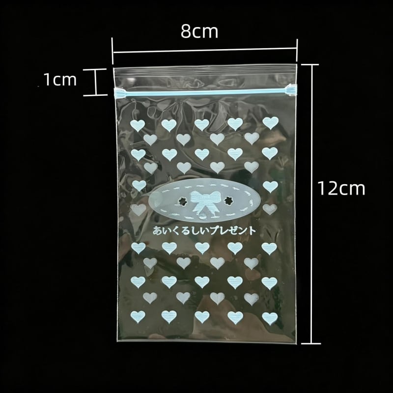 Pungi PP colorate cu închidere automată pentru bijuterii și cosmetice, roz cu design de desene animate