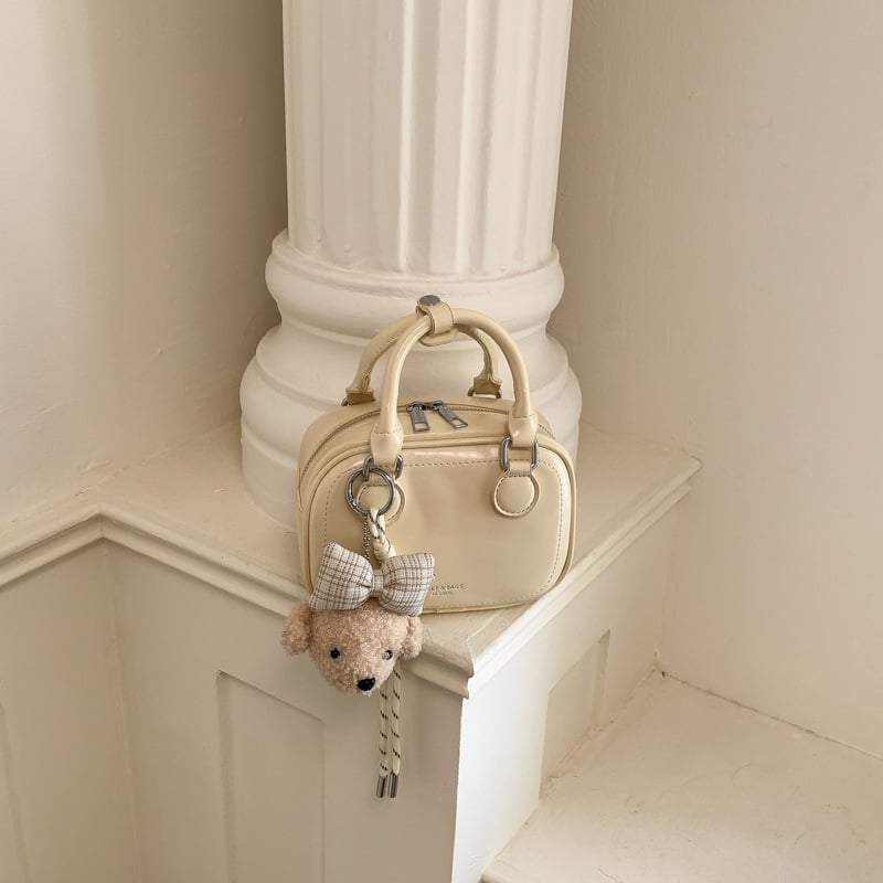 Geantă de umăr pentru femei, crossbody, din PU, formă pătrată, inspirație coreeană, design minimalist, mărime medie