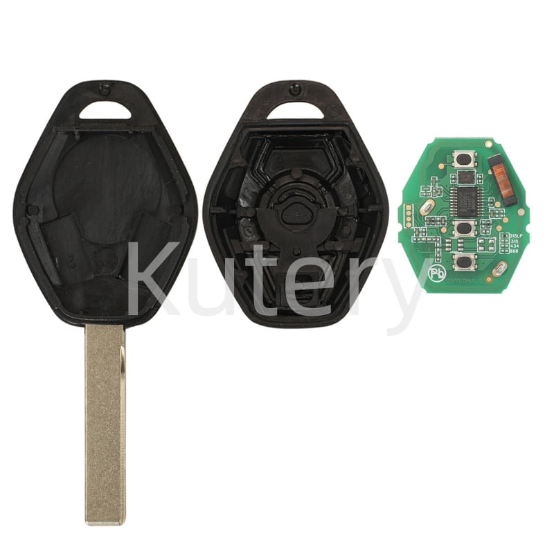 Cheie de mașină BMW cu telecomandă, compatibilă cu frecvențe 315LP/315/433/868 MHz, cip ID46 CAS2