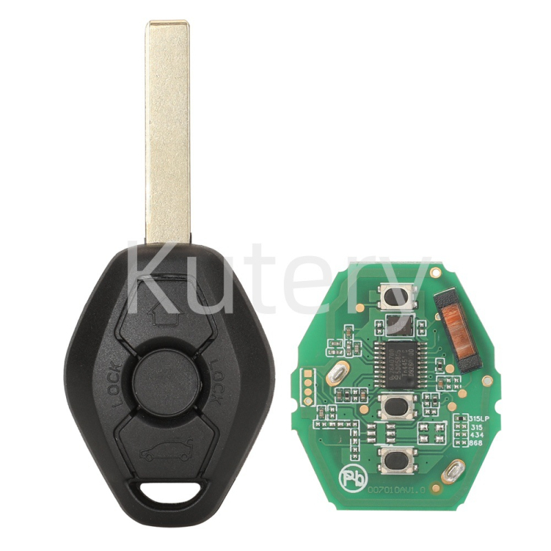 Cheie de mașină BMW cu telecomandă, compatibilă cu frecvențe 315LP/315/433/868 MHz, cip ID46 CAS2